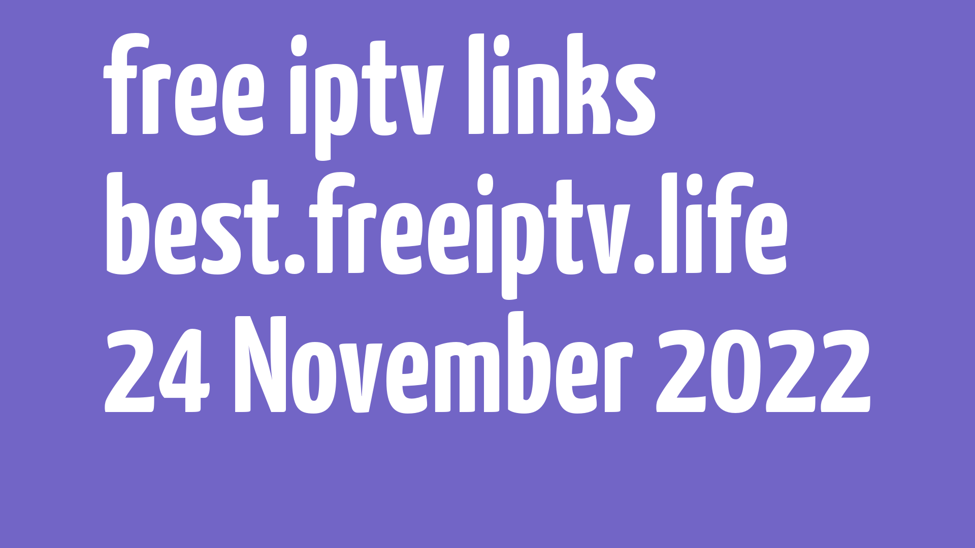 free iptv links 231122